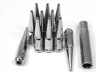 20 Pc BLACK SPIKE 2010-2019 CAMARO SOLID LUG NUTS 14m x 1.50 # 1909BK-SPIKE