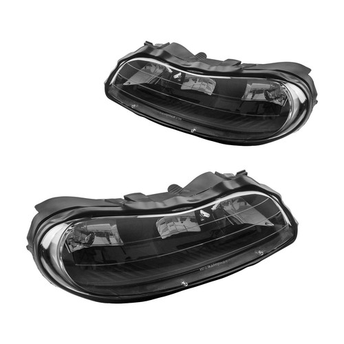 Conjunto de faros para Chevrolet Malibu 1997-2003 reflector transparente lente transparente - Imagen 9 de 11