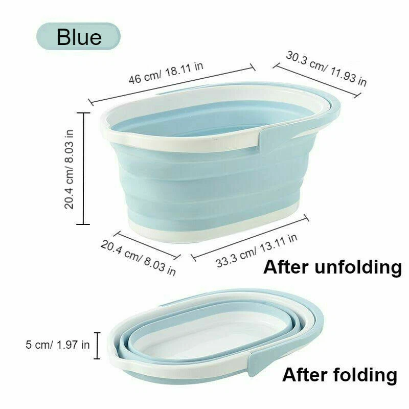 Faltbar Tragbar Wasser Eimer Übergröße Plastik Zusammenklappbar Einfach Zu Lager - Bild 4 von 4