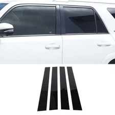 Black Door Window Pillar Post Decor Cover Trim Decal Sticker For 4Runner 2010+