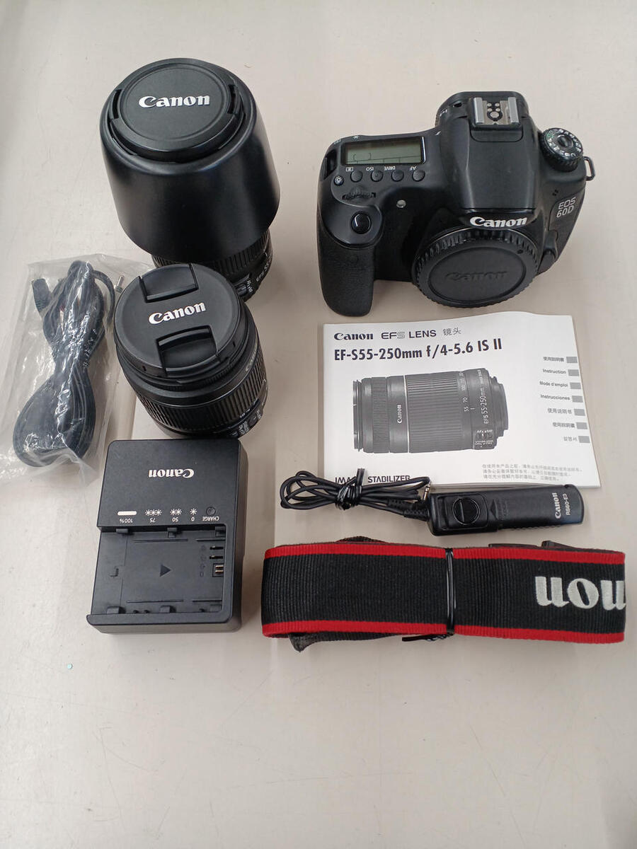 Canon Eos60D 18-55 55-250 Junk Digital Slr Double Lens Kit Canon Eos60D 18-55 55-250 Junk Digital Slr Double Lens Kit