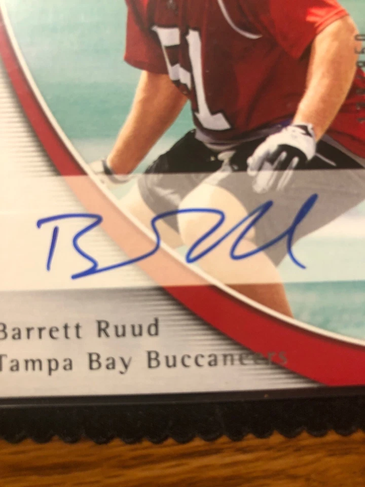 2005 SP Authentic Barrett Ruud RC Auto /850 Tampa Bay Rookie Free Shipping! - Image 2 of 4