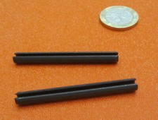 Metric Steel Slotted Spring Pin, M5 Dia x 50 mm Length, 50 pcs