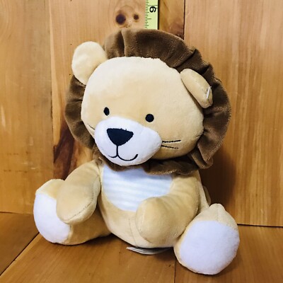 Just One You Lion Tan Brown Plush Musical Crib Toy Wind Up Brahms