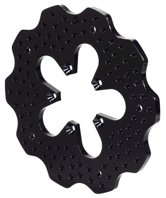 NEW WILWOOD MICRO,MINI-SPRINT ALUMINUM BRAKE ROTOR,DRILLED,SCALLOPED,7'' X .25''