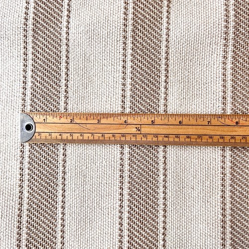 Thick TALARA Linen look wide Stripe Fabric. 290 cm wide, Price per 1/2 metre - Picture 16 of 17