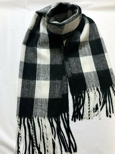 Mens Womens Pashmina Plaid Tartan Fringe Long Warm Scarf Shawl Wrap NEW #M116 - Picture 26 of 35