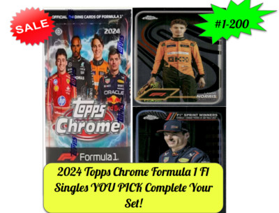 2024 Topps Chrome Formula 1 F1   Singles YOU PICK Complete Your Set