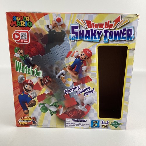 Super Mario Blow Up Shaky Tower Balancing Game Tabletop Skill Action Epoch - Afbeelding 9 van 13