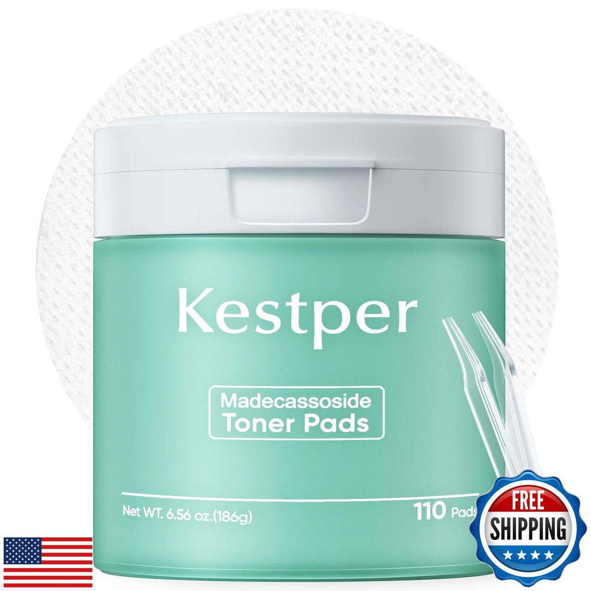 Kestper Madecassoside Blemish Toner Pads | 110 Pad Calming