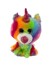 Rainbow Plush Unicorn Stuffed Toy 8" Hugfun Soft Colorful Bearicorn Walmart Bear