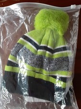 Winter Beanie for kids blue/green 