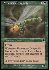Magic the Gathering MTG Venomous Dragonfly (282) Mercadian Masques   LP