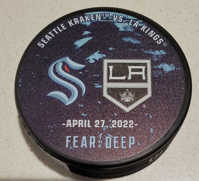 Seattle Kraken Inaugural Season Vs LA Kings Apr 27th Puck