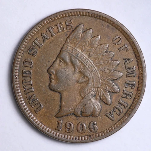 1906 Indian Head Cent Penny VF / XF SHARP LIBERTY