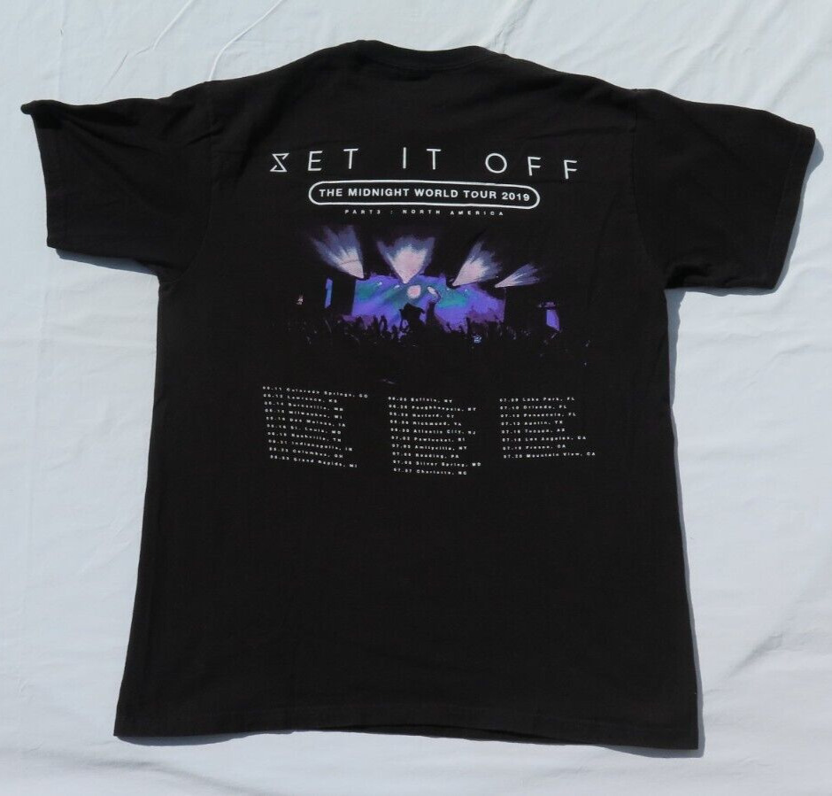 SET IT OFF Band 2019 Midnight World Tour Shirt