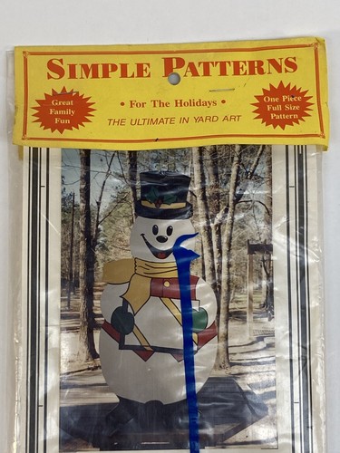 Simple Patterns For The Holidays Christmas Yard Art Snowman Pattern New holiday - Picture 5 of 5