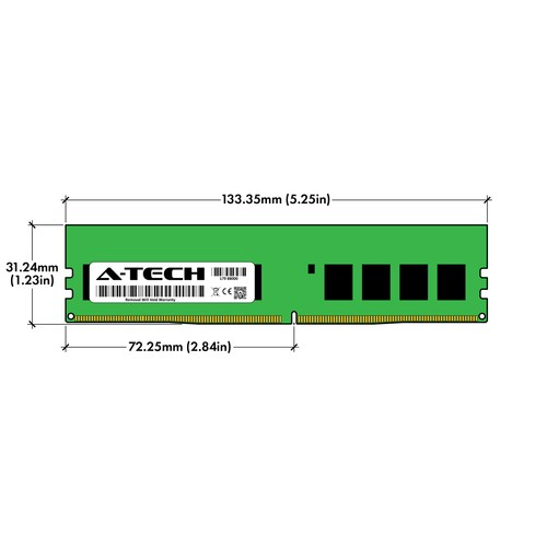 16GB 2x 8GB PC4-2400 ECC UDIMM Supermicro X11SCH-LN4F X11SSi-LN4F Memory RAM - Picture 3 of 4