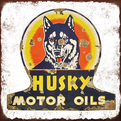 #ad Husky Motor Oils High Quality Metal Magnet 4 x 4 inches 9363 $8.95