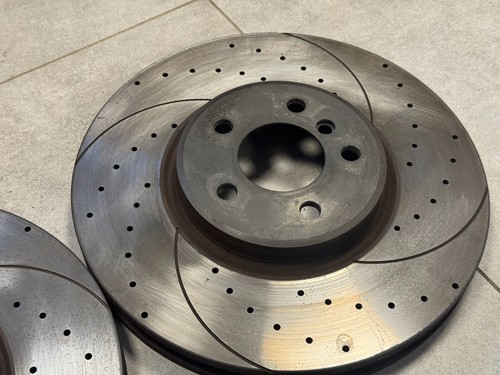 BMW X5 E70 F15 X6 E71 F16 ROTINGER Perforated Front Brake Disc Ventilated 2x - Picture 4 of 13