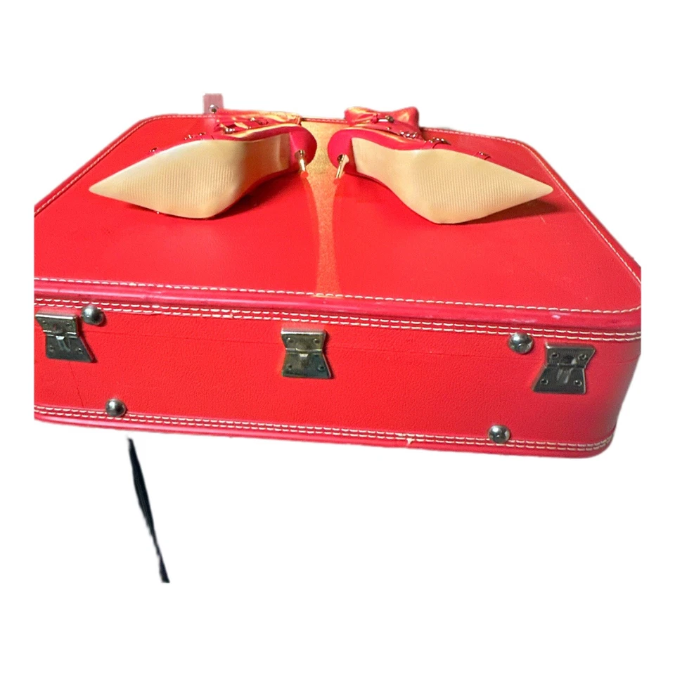 public desire Spiked Heel Red Boots - Image 3 of 4