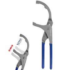 WORKPRO 12" Oil Filter Wrench Oil Filter Removal Tool Adjustable OilFilter Plier