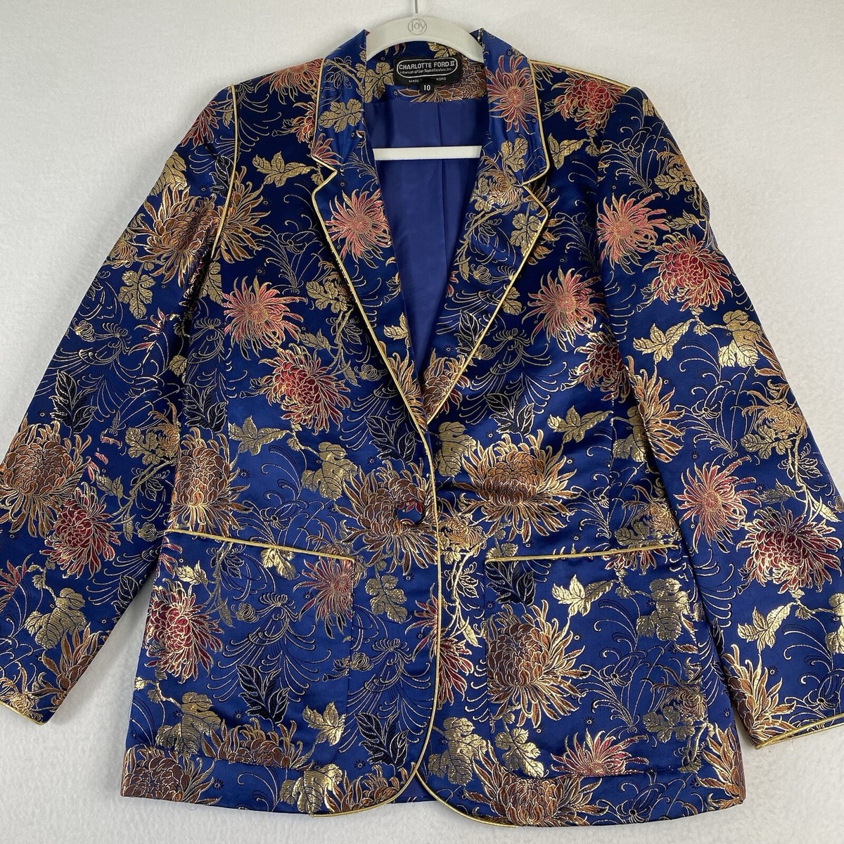 Vintage 80s? Charlotte Ford II Jacket Blazer Sz 10 Metallic Vintage 80s? Charlotte Ford II Jacket Blazer Sz 10 Metallic