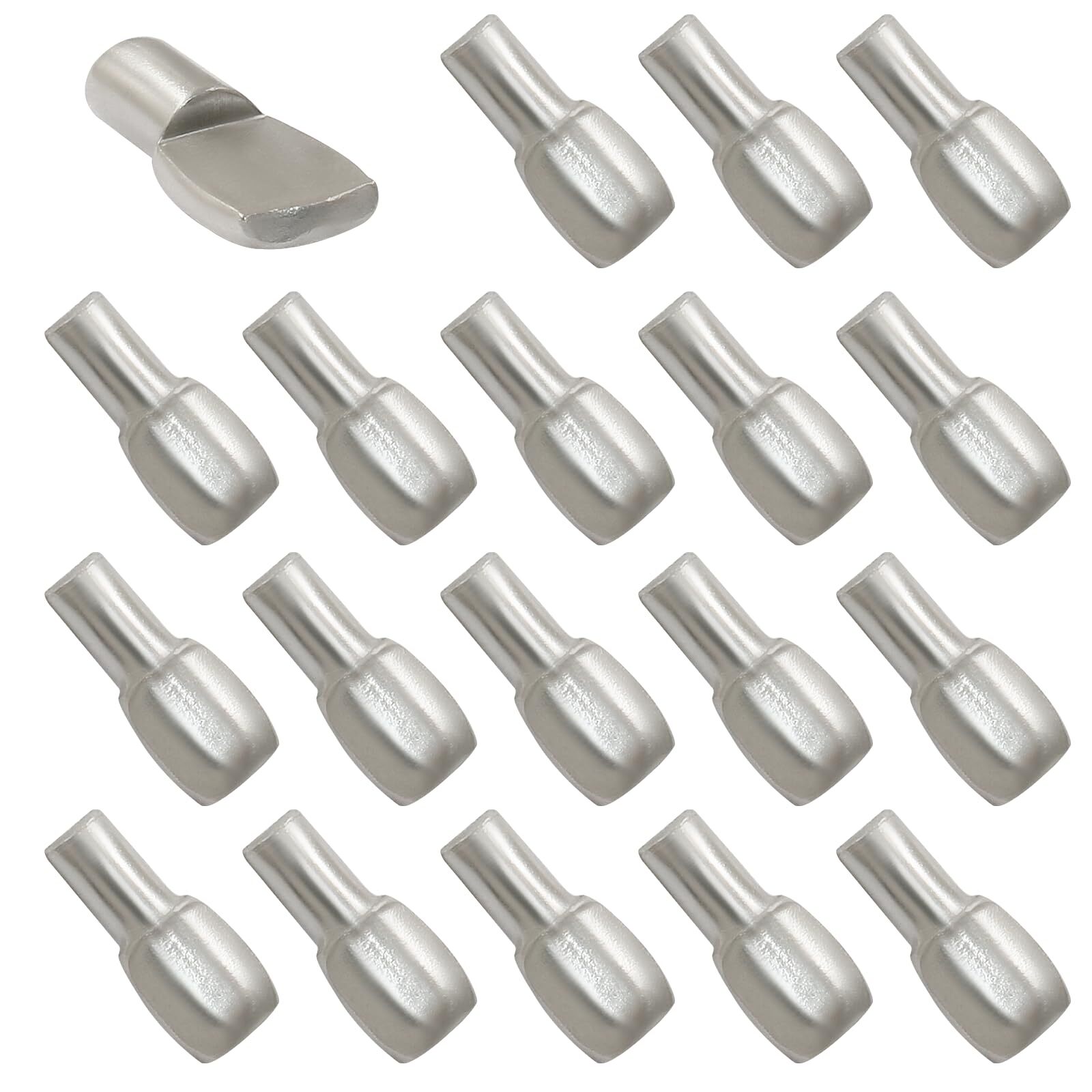 100PCS 5mm Nickel Spoon Shelf Pegs for Cabinet Furniture Support-image