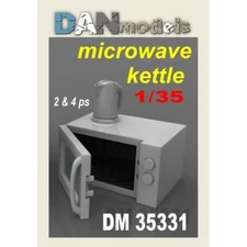 Dan Models 35331 Scale 1:35 Accessories for diorama. Microwave & Kettle 2&4 pcs