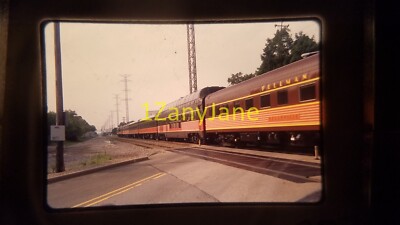 22709 TRAIN ENGINE LOCOMOTIVE 35MM SLIDE IOWA PACIFIC SUNSET PULLMAN BELLEVILLE