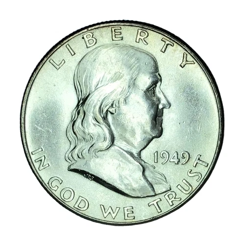 1949 50C Franklin Half Dollar UNC #