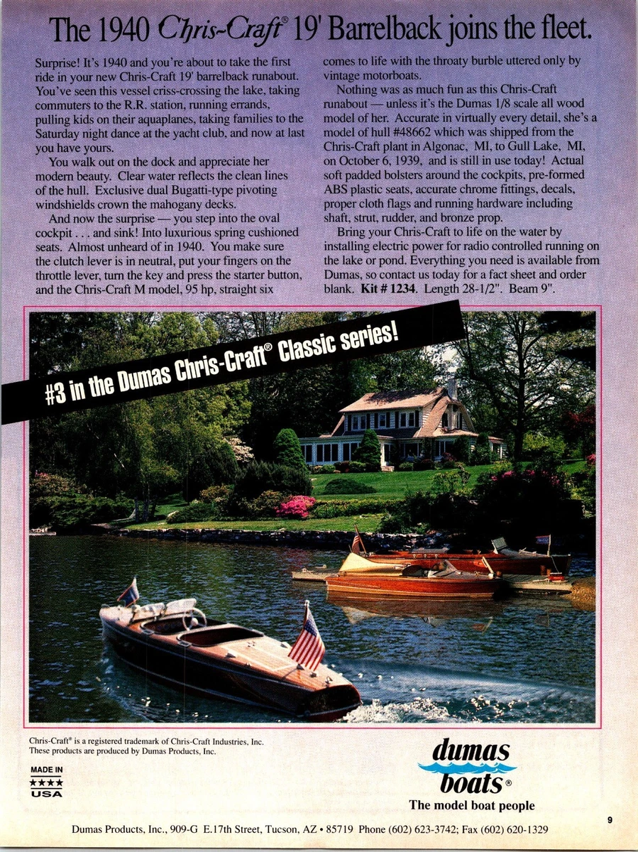 Vintage dumas cheap rc boats