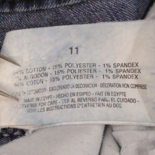 L.E.I. Chelsea Low-Rise Size 11 Juniors 32x31 Stretch Jeans Embroidered Pockets - Picture 6 of 10