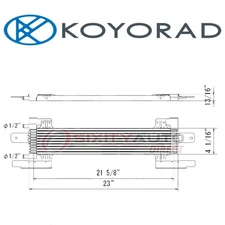 Koyorad EC0013J Automatic Transmission Oil Cooler for Radiator Cooling Belts ca