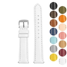 StrapsCo Classic Genuine Leather Women s Watch Strap Band Short 20mm 22mm 24mm