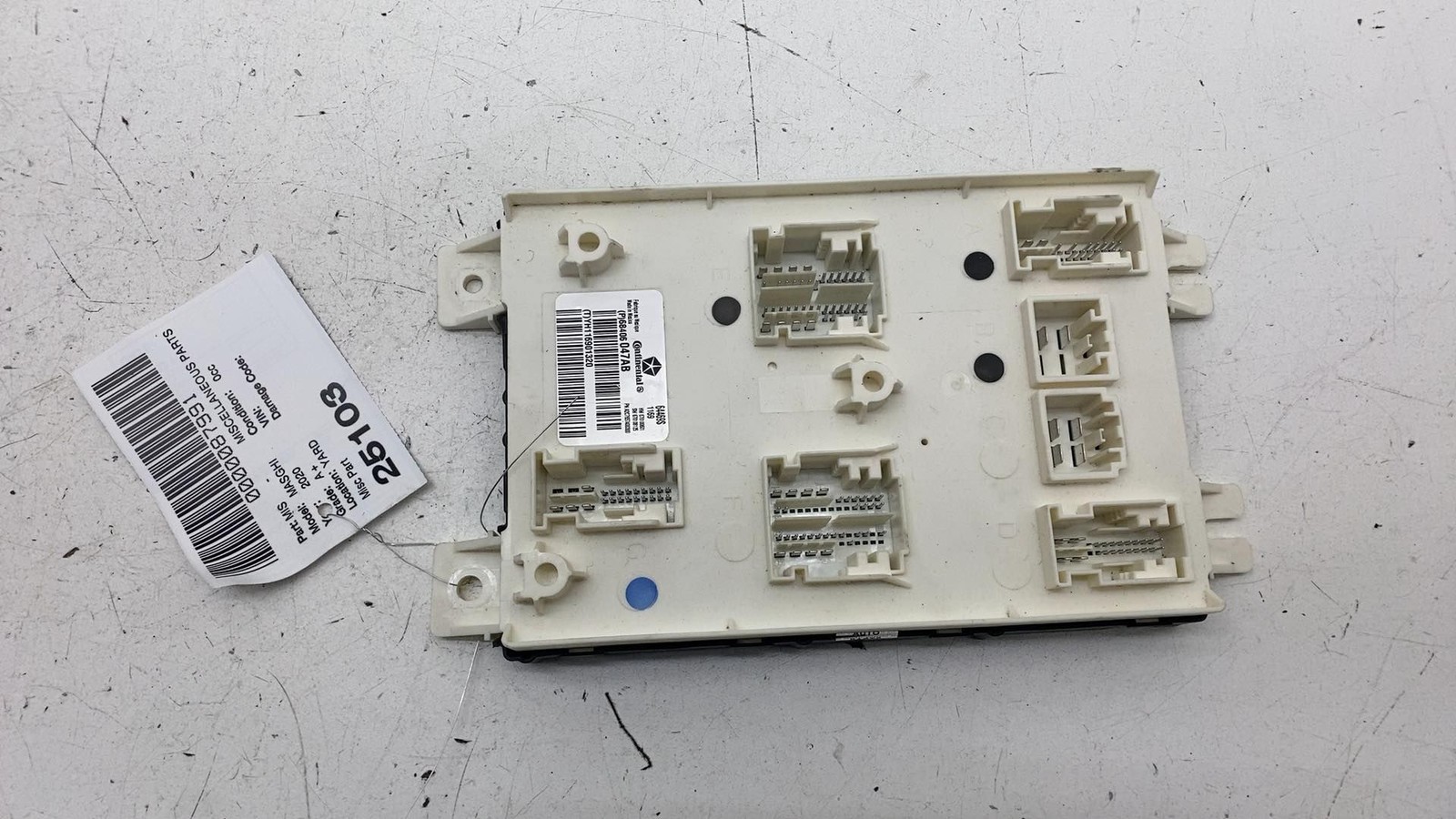 ⭕ 2020 Maserati Ghibli Cabin Body Computer Control Module Unit BCM 68406047AB