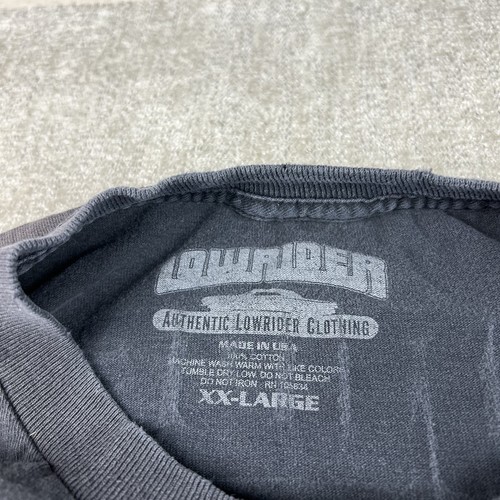 Vintage Super Faded Black Lowrider AZ T Shirt 2XL Distressed Thrashed Smoked Out - Picture 7 of 13