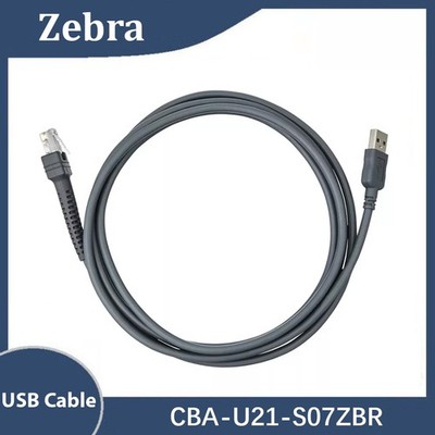 Original Zebra CBA-U21-S07ZBR 7ft / 2m USB-Kabel für DS8108 Barcode-Scanner