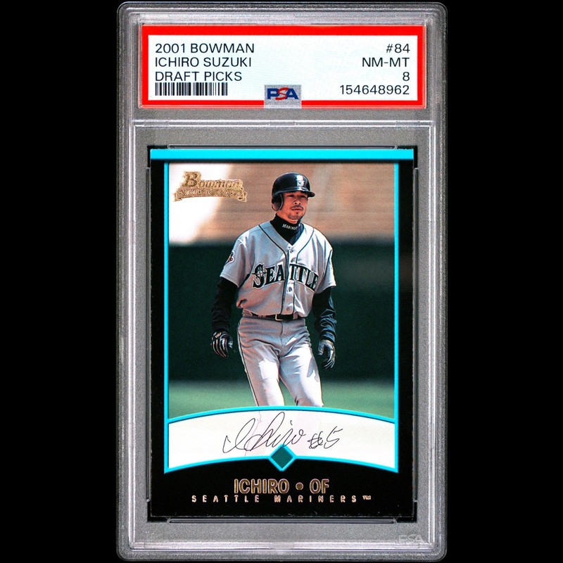 2001 Bowman Draft Picks Ichiro Suzuki #BDP84 RC PSA 8 NM-MT Mariners HOF 🔥🔥