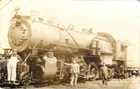 Old Real Photo Postcard - Great View of A Large Locomotive AS IS