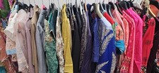 **GRADE A + CREAM* 14.6kg Bundle Ethnic Asian Indian Clothing Wholesale Job Lot