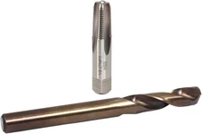 GlowShift 1/8-27 NPT Drill & Tap Kit - 1/8" Carbon Steel Tap & R High Speed