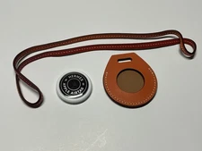 Hermès Orange Leather Apple AirTag Accessory Bag Charm Tag - Barely used