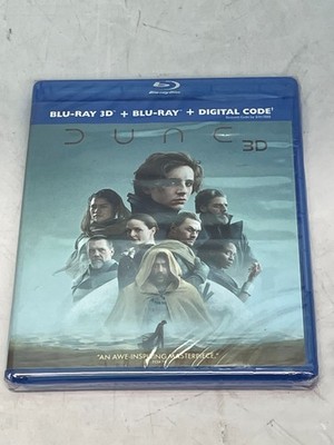 Dune Blu-Ray 3D+2D Movie 2021 US 2-Disc Version SEALED MINT Timothee Chalamet