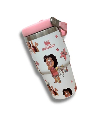 Pink Moana 20 Ounce Custom Stanley Tumbler • Kids Christmas Gift • Disney Gifts