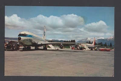 Juneau Alaska Pan American Airways Pacific Northern Airlines jets  postcard