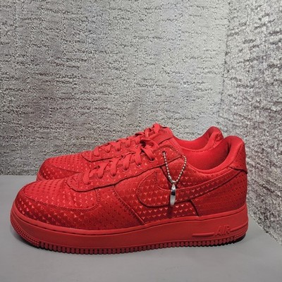 Nike Air Force 1 Retro Valentine's Day Mens Size US 10.5 University Red Sneakers