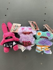 Fuggler Keyring Plush Mini Monsters Lot Of 3 Multicolor ZURU New Tags Toy