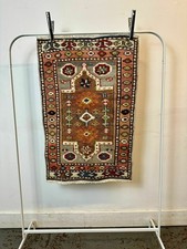 A Rare Traditional Moroccan Prayer Rug. Hand Made Hand Knotted Genuine Rug.