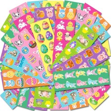 Easter Stickers for Kids - 400 Pcs Easter Basket Stuffers Easters Gifts